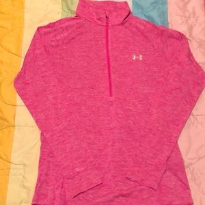 Pink Under Armour quarter zip
